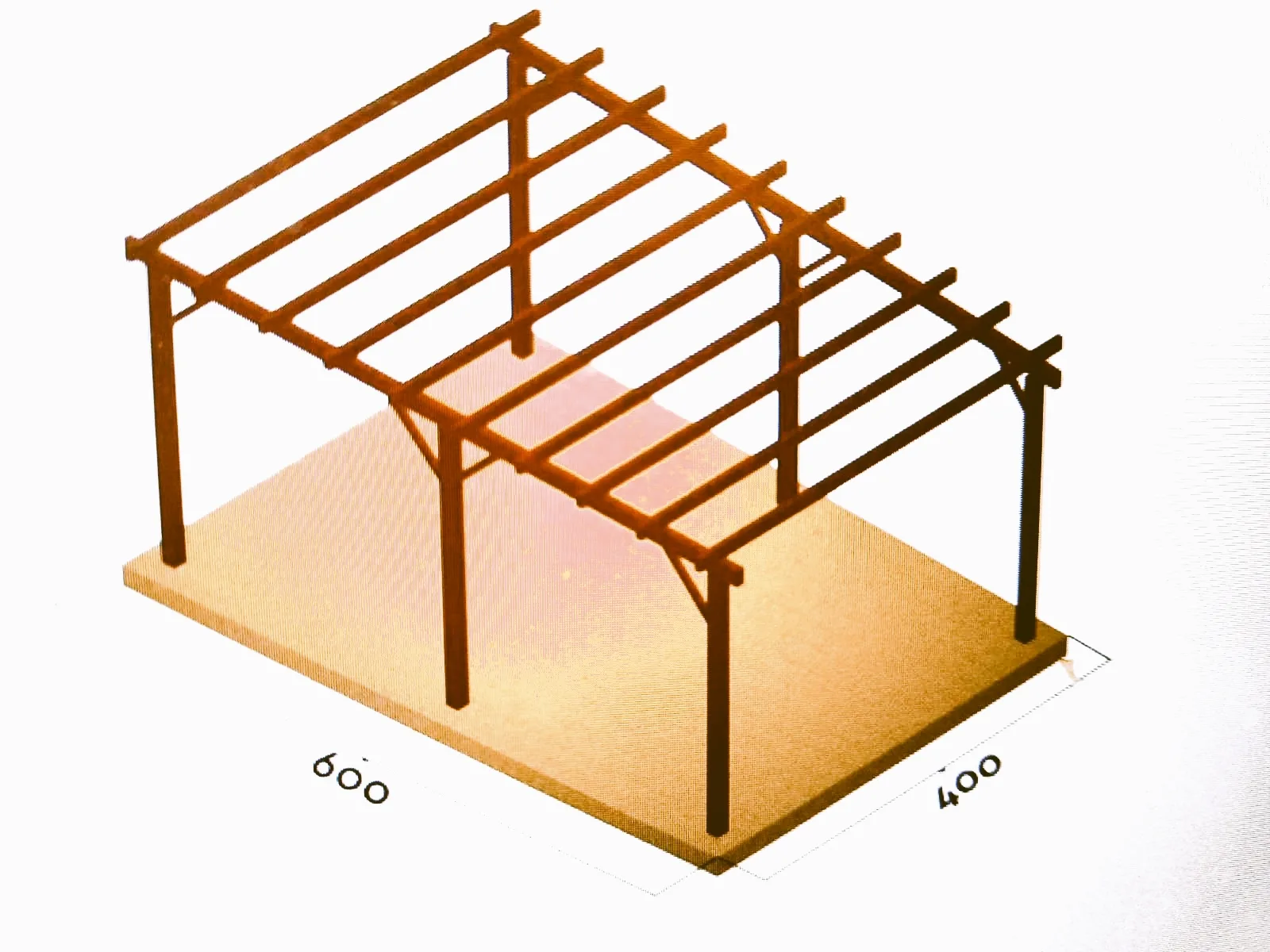 Φωτοβολταϊκά σε ξύλινη πέργολα